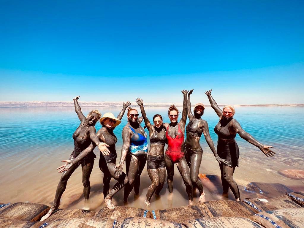 Damesly travelers sharing a small-group experience